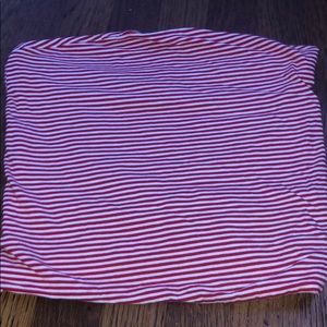 brandy melville stripped tube top